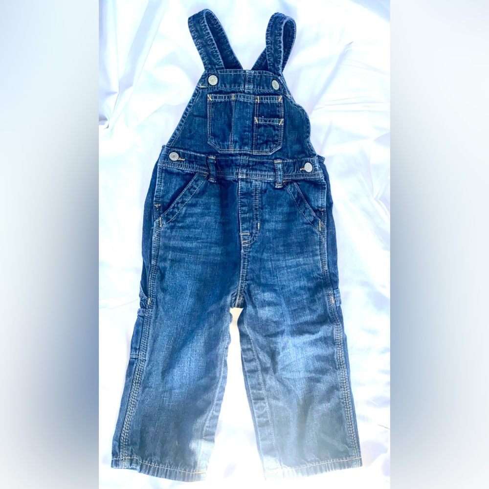 GAP Blue Denim Overalls with Adjustable Straps